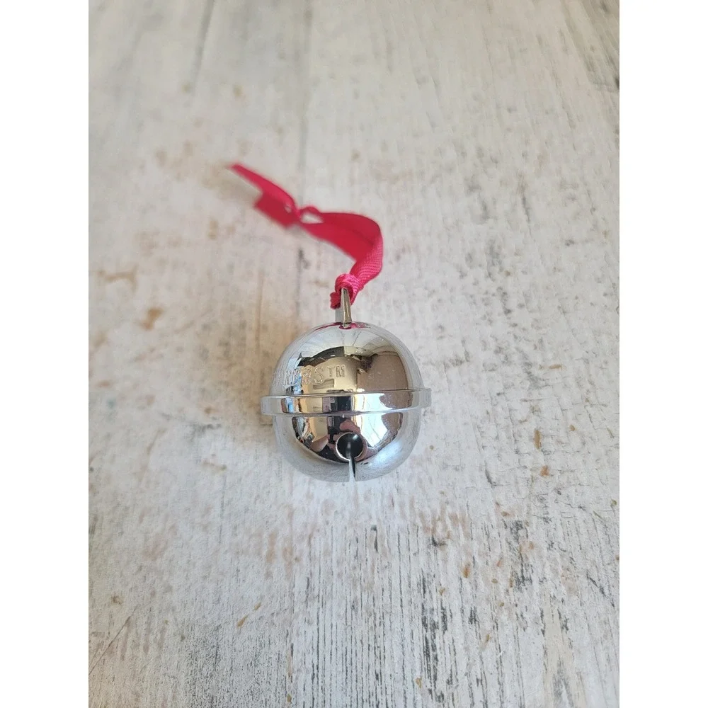 Hallmark polar Express Santa's sleigh bell ornament Xmas Unique Home metal